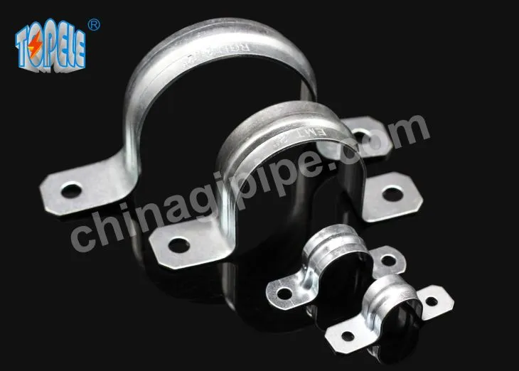 UL certificat rígid dos forats corretja galvanitzat pinça d'acer rígida Conduit accessoris