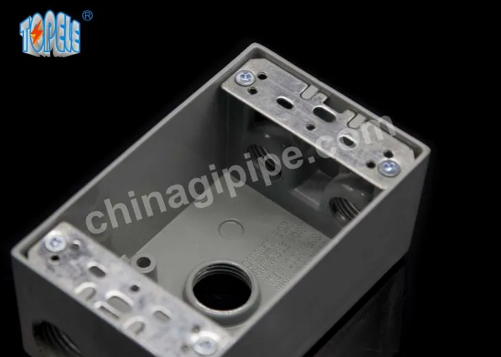 D'alumini fos Die 3/4 de polzada forat acer ciutat impermeable Receptacle Outlet Junction quadre elèctric