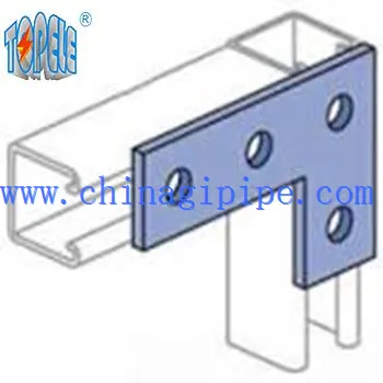 Connector d'angle pla de 4 forats