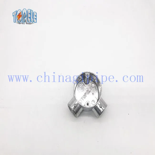 Manera angle BS 4568/BS 31 caixa circular d'alumini