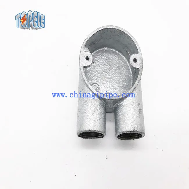 Branca de dues vies (U)-ferro mal·leable