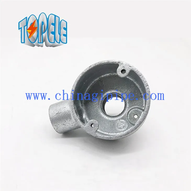 Terminal de ferro mal·leable i caixa de sortida posterior