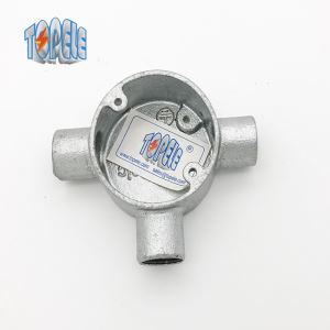 Caixa de conductes rodona de 20 mm de 3 vies