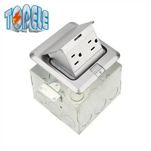 Connectors GFCI de coure de panell quadrat Socket rodó d'alumini d'aliatge tipus POP-up