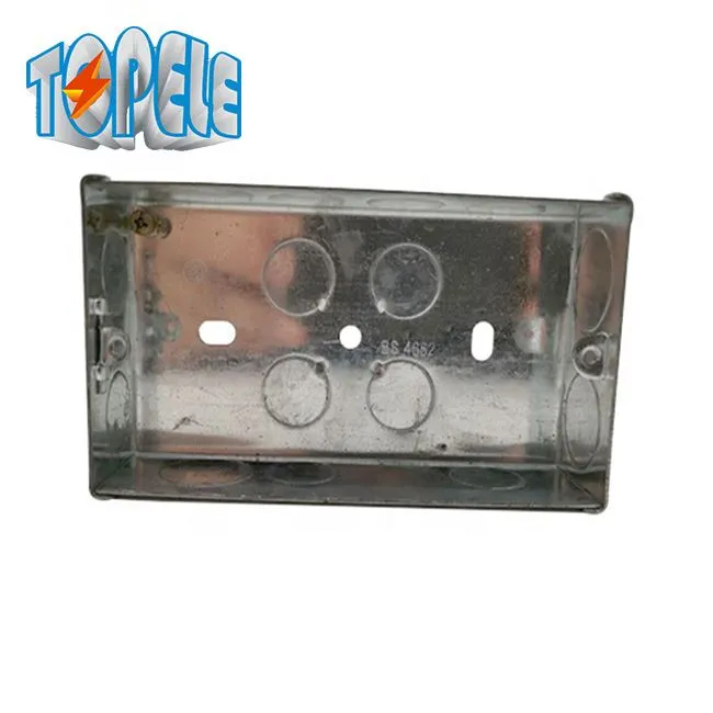 Caixa elèctrica d'acer de dues colles